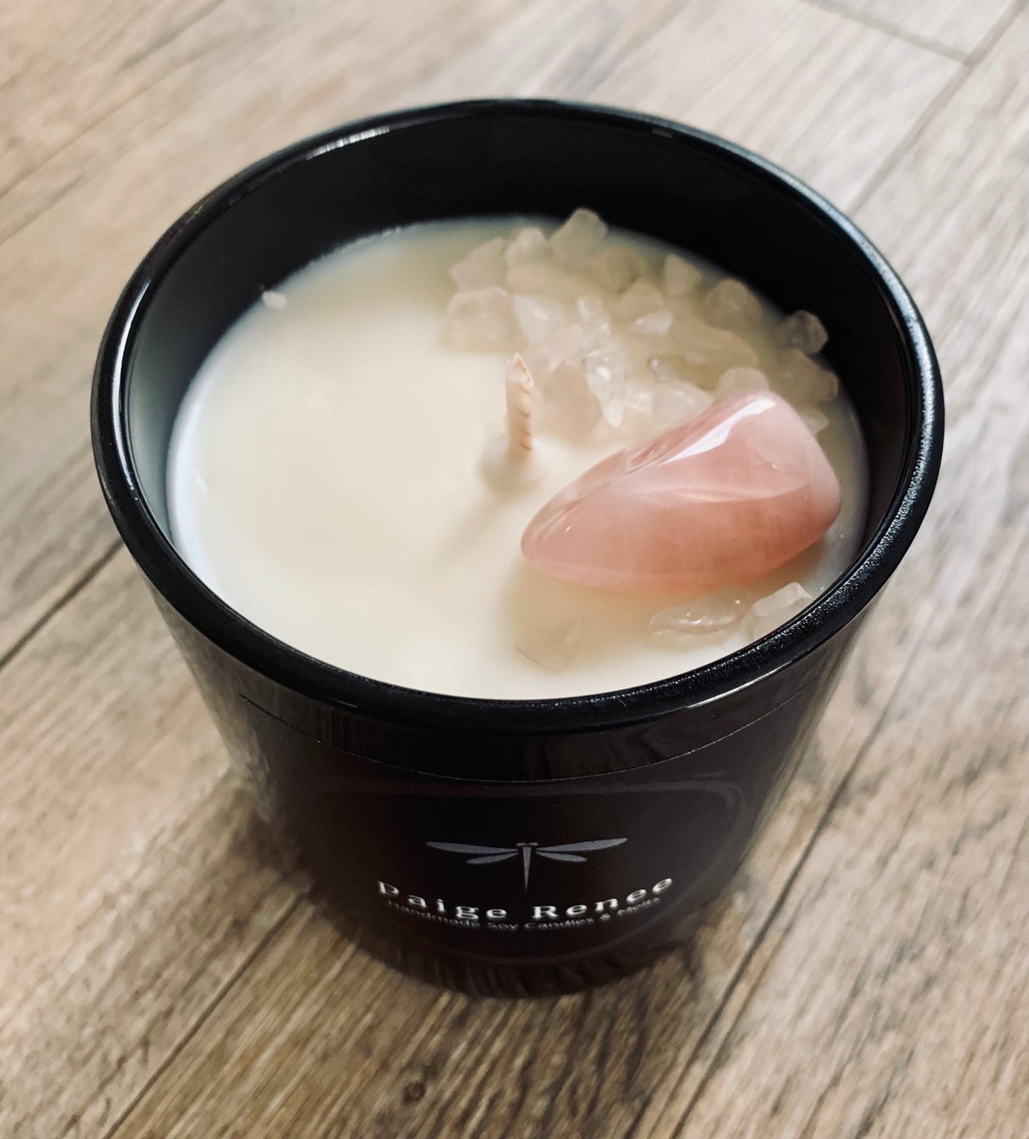 LOVE Box | Rose Quartz | 50hr Candle + Crystals