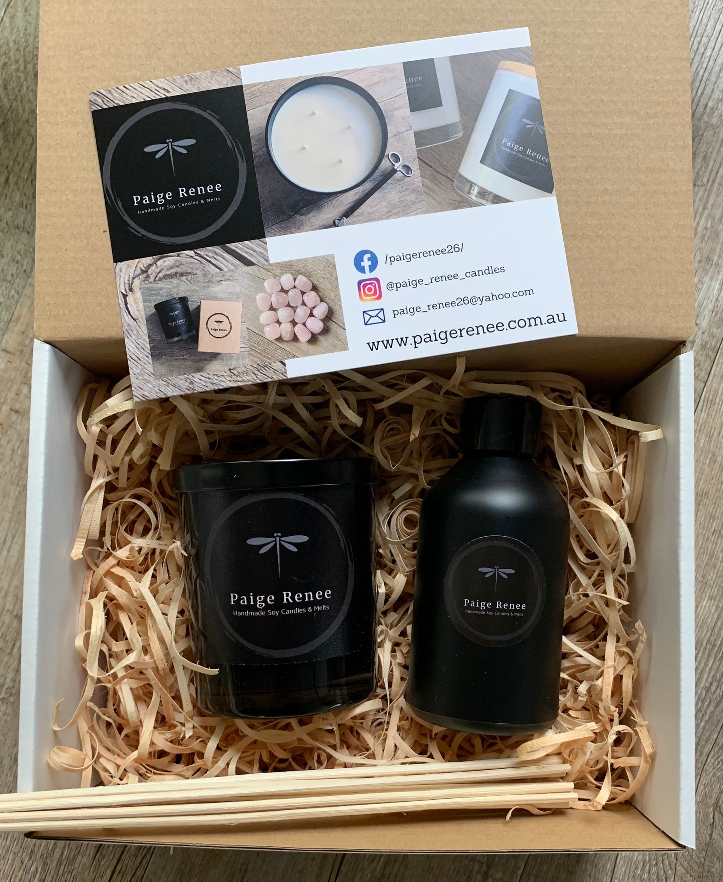 Signature Black Gift Box | Candle + Diffuser