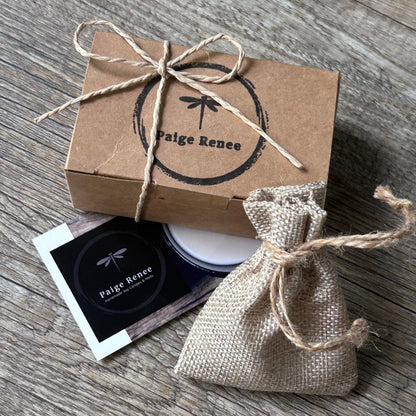 SAGITTARIUS Gift Box | 60hr Candle + Crystals | Zodiac Collection