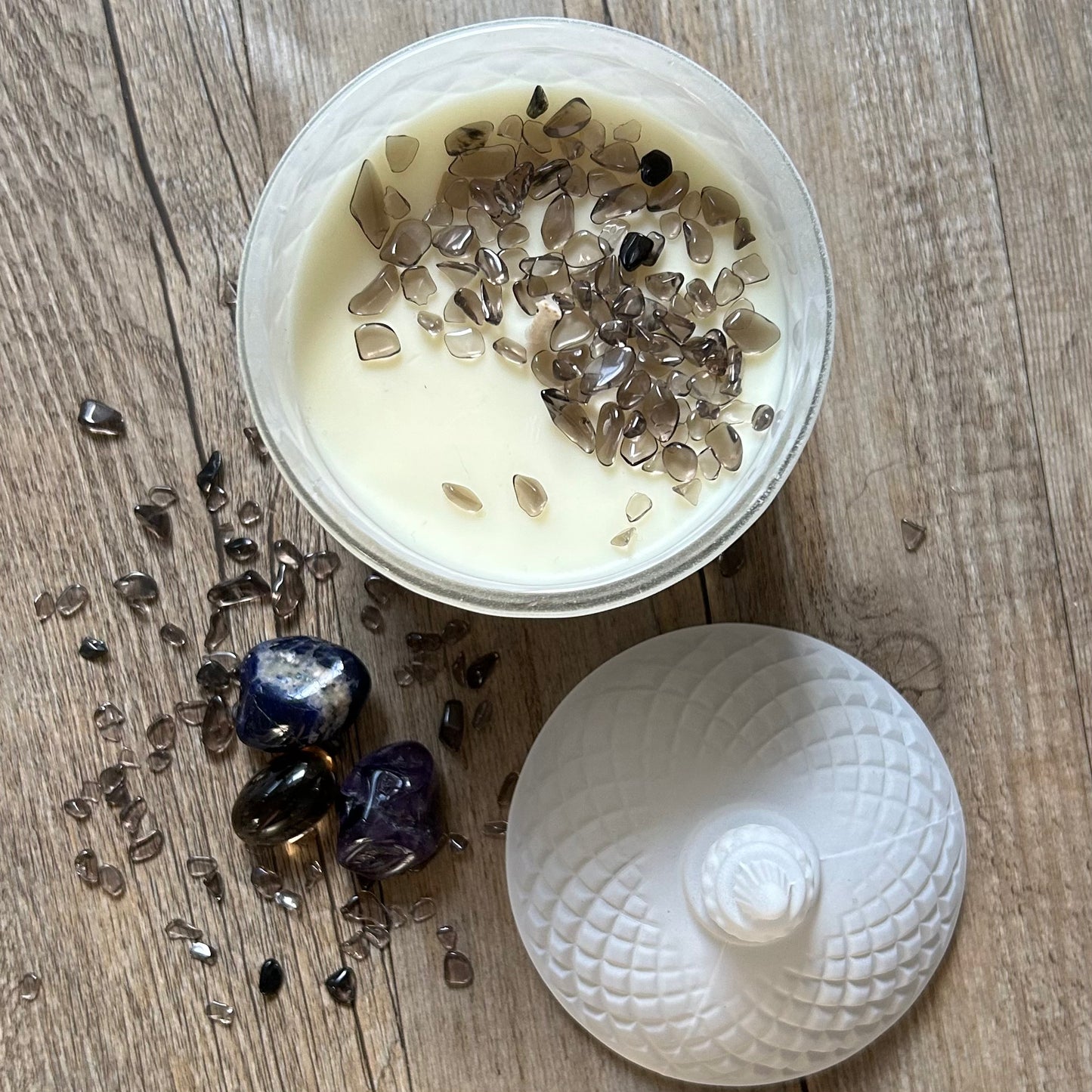 SAGITTARIUS Gift Box | 60hr Candle + Crystals | Zodiac Collection