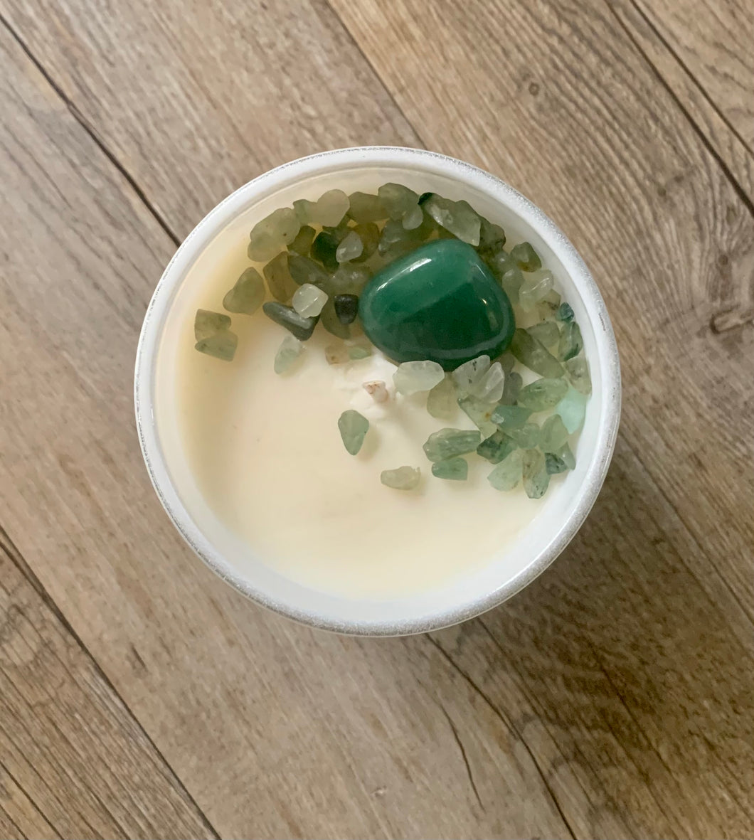 PROSPERITY Candle | Green Aventurine