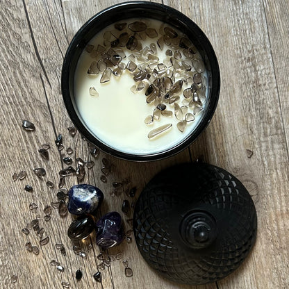 SAGITTARIUS Gift Box | 60hr Candle + Crystals | Zodiac Collection